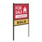 M&T Displays Real Estate Yard Sign, Open House Sign, Landscape 24x18 Inch 42 Tall Black Metal-3 Pack URESB0H124X9003 - alternate 5