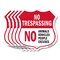 Signmission No Trespassing Shield Sign No Animals Ve, 12 inch X 12 inch, Aluminum Metal Sign, 5PK SHI-A-5Pack-12-413 - alternate 1