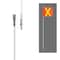 Safetywhips Warning Whip Heavy Duty Whip with Flag, White Whip, Orange Flag, Yellow Reflective X, 120 Length SW10QD-SXY - alternate 4