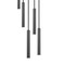 Z-Lite Forest 5 Light Chandelier, Matte Black, 12 In W x 12 In H 919MP12-5R-MB-LED - alternate 6