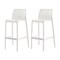 Lagoon Milos Resin Stackable Bar Stool with Aluminum Footrest, 2PK 7203W9-BBLGS - alternate 6