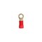 Gb Ring Terminal, 600 V, 16 to 14 AWG Wire, 5/16 to 3/8 in Stud, Vinyl Insulation, Blue, 7PK 21-1055 - alternate 1