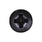 Auveco #10 x 1in with #8 Head Phillips Oval Head Tapping Screw - Black Oxide, 100PK 11089 - alternate 2
