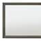 Homeroots 32" Gray Wood Framed Mounted Dresser Mirror 486457 - alternate 4