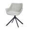 Leisuremod Markley Swivel Leather Dining Arm Chair with Iron Legs, 2PK ESCBL-26-LGR2 - alternate 7
