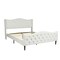 Homeroots Beige Tufted Upholstery King Bed Frame 568241 - alternate 5