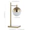 Jonathan Y Marcel 21" Iron/Glass Art Deco Mid-Century Globe LED Table Lamp, Brass Gold JYL6012A - alternate 7