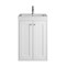 James Martin Vanities Chianti 20 in. Single Vanity, Glossy White w/ White Glossy Composite Stone Top 533V20GWWG - alternate 1