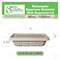 Ecoquality 40oz Rectangular Sugarcane Container With Sugarcane Lid, Compostable Bowl For Meals, 150PK EQCRTBWSL40-150 - alternate 5