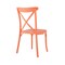 Homeroots Set of Four 21" Salmon Heavy Duty Plastic Outdoor Stacking Dining Chairs 565177 - alternate 6
