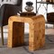 Bali & Pari Revelle Modern and Contemporary Natural Light Mappa Real Burl Wood End Table 249-13930-ZORO - alternate 6
