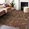 Homeroots 5' X 8' Brown Tan And Red Floral Washable Indoor Outdoor Area Rug 603432 - alternate 6