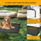 Simple Deluxe FluffyDream Cooling Elevated Dog Cot Bed, Outdoor Raised Lightweight Dog Cot, No-Slip Feet Pet Hamm PTBEDXELEVATED60X37BLK - alternate 7
