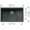 Blanco Precis Cascade Super Single, Volcano Gray 527415 - alternate 3