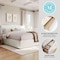 Martha Stewart Nyla King Upholstered Platform Bed with Curved Nailhead Headboard and Footboard Storage Drawer XH-8529-K-WH-MS - alternate 7