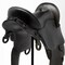 Homeroots 17" Black Metal And Resin English Horse Saddle Tabletop Sculpture 392468 - alternate 8