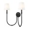Z-Lite Jisele Matte Black 2 Light Wall Sconce 4505-2S-MB - alternate 1