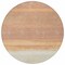 Homeroots 8' Salmon Round Striped Washable Indoor Outdoor Area Rug 608512 - alternate 8