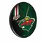 Holland Bar Stool Co Minnesota Wild 13" Solid Wood Clock WClkPBlk03MinWld - alternate 1