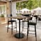 Flash Furniture Commercial 36" SQ Natural HPL Tabletop with Black Bar Height RD Base ST-SQ36-NAT-TR24B-GG - alternate 6