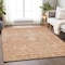 Homeroots 10' X 14' Salmon And Terra Cotta Damask Washable Indoor Outdoor Area Rug 603370 - alternate 7