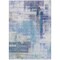 Homeroots 9' X 12' Blue Ivory And Gray Abstract Washable Indoor Outdoor Area Rug 602918 - alternate 9