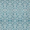 Homeroots 9' X 12' Teal Blue And Ivory Damask Washable Indoor Outdoor Area Rug 595197 - alternate 8