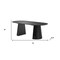 Homeroots 79" Black Wood Double Pedestal Base Oval Dining Table 720664 - alternate 4