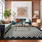World Rug Gallery Contemporary Checkered Border Washable Non Slip Area Rug 3 ft x 5 ft Black WR81BLACK3X5 - alternate 8