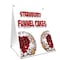 Signmission Strawberry Funnel Cakes, 36 Inch x 24 Inch A-frame Yard Sign, Plastic Sign SBC-2436-Strawberry Funnel Cakes - alternate 1