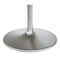 Homeroots 60" Gray and Silver Marble and Aluminum Pedestal Base Round Top Dining Table 572221 - alternate 7