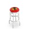 Holland Bar Stool Co 30" Chrome 2-Ring Chicago Blackhawks Swivel Bar Stool, Accent Ring L7C3C30ChiHwk-R - alternate 1