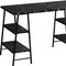 Homeroots 47" Black and White Wood and Metal Sled Computer Desk 489836 - alternate 4