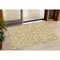 Homeroots 3' X 5' Gold And Ivory Geometric Washable Indoor Outdoor Area Rug 599280 - alternate 1