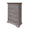 Homeroots 37" Gray Solid Wood Five Drawer Chest 524584 - alternate 6