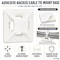 Kable Kontrol Adhesive Cable Tie Mounts, 1/2" Sq, Natural Nylon, PK100 CT281 - alternate 1