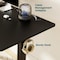 Simple Deluxe Electric Standing Desk, Adjustable Height Stand up Desk, 24x40 Inches Sit Stand up Desk with Cable 3A88TDESKP4024V3BLK - alternate 7