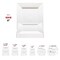 Smarty Had A Party 8" White Square Plastic Appetizer/ Salad Plates (120 Plates), 120PK 6918-CASE - alternate 6