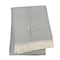 Homeroots 55" X 70" Gray White Herringbone Cotton Blend C Initial Throw Blanket with Tassels Embroidery 655526 - alternate 5