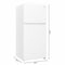 Koolmore 30 In 18 cu ft Top Mount Appartement Refrigerator In White KM-TMR-18-W - alternate 8
