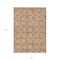 Homeroots 8' X 10' Copper Gray And Beige Floral Washable Indoor Outdoor Area Rug 595940 - alternate 7