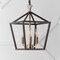 Jonathan Y Ojai 10" 3-Light Iron Classic Modern Pagoda LED Pendant Lantern, Oil Rubbed Bronze/Brass Gold JYL7601D - alternate 12