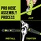 Legacy Flexzilla Pro 250 ft. L X 1/4 in. D Hybrid Polymer Air Hose 300 psi Zilla Green HFZ14250YW - alternate 3