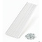Waterlock Standard 6" Aluminum Gutter Guard, High Gloss White, 1ft Sample WS-6KS-001-WHT - alternate 1