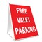 Signmission Free Valet Parking, 36 Inch x 24 Inch A-frame Yard Sign, Plastic Sign SBC-2436-Free Valet Parking - alternate 1