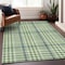 Homeroots 3' X 5' Green And Ivory Plaid Washable Indoor Outdoor Area Rug 601470 - alternate 7