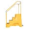 Vestil Polyethylene Step Stool, Yellow, 1 Step, 1 Steps, 11.75 Overall Height, Polyethylene, Yellow VST-1-Y - alternate 1