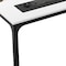 Homeroots 46" White and Black Wood and Iron Dining Table 635743 - alternate 5