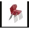 Correll Stacking Student Chair, 14in, Light Texture Seat, Chrome Legs, Red, 4PK CSCHR14-25-4PK - alternate 8
