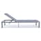 Leisuremod Marlin Patio Chaise Lounge Chair with Grey Aluminum Frame, Dark Grey MLGR-77DGR - alternate 7